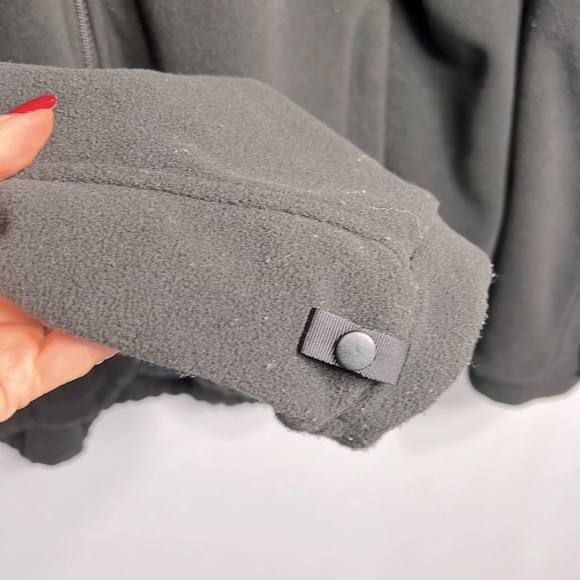 North Face Men's Black Fleece Zippered Jacket size XL - Picture 6 of 11